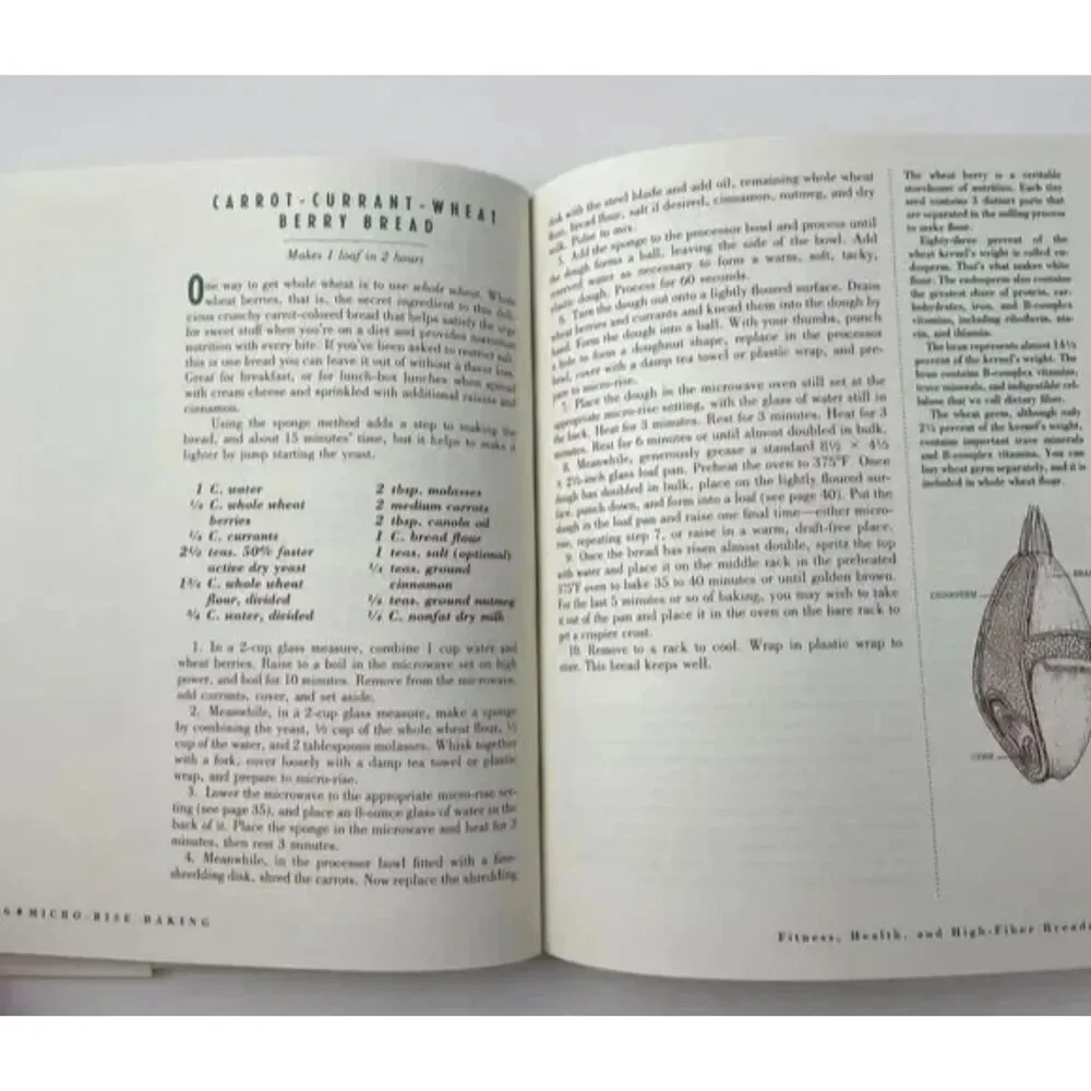 Bread In Half The Time: Use Your Microwave & Food Processer- hardcover